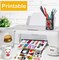 25 Sheets A4 (8.3”x11.7”) Printable Vinyl Clear Sticker Paper Waterproof Label for Ink Jet Printer.